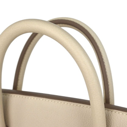 Hermes 2016 Craie Togo Haut a Courroies 50 Handbag