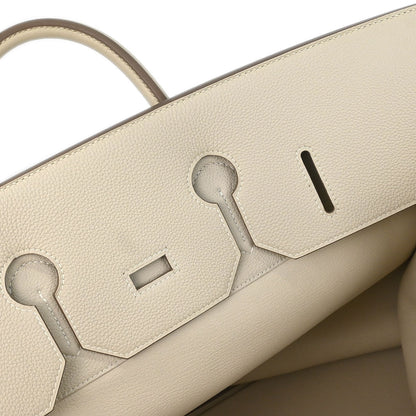 Hermes 2016 Craie Togo Haut a Courroies 50 Handbag