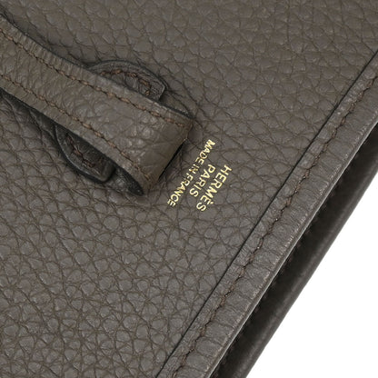 Hermes 2018 Etain Taurillon Clemence Evelyne TPM Shoulder Bag
