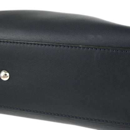 Fendi Black Leather Peekaboo 2way Shoulder Handbag