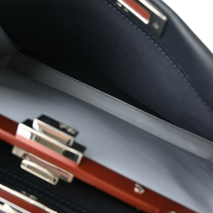 Fendi Black Leather Peekaboo 2way Shoulder Handbag