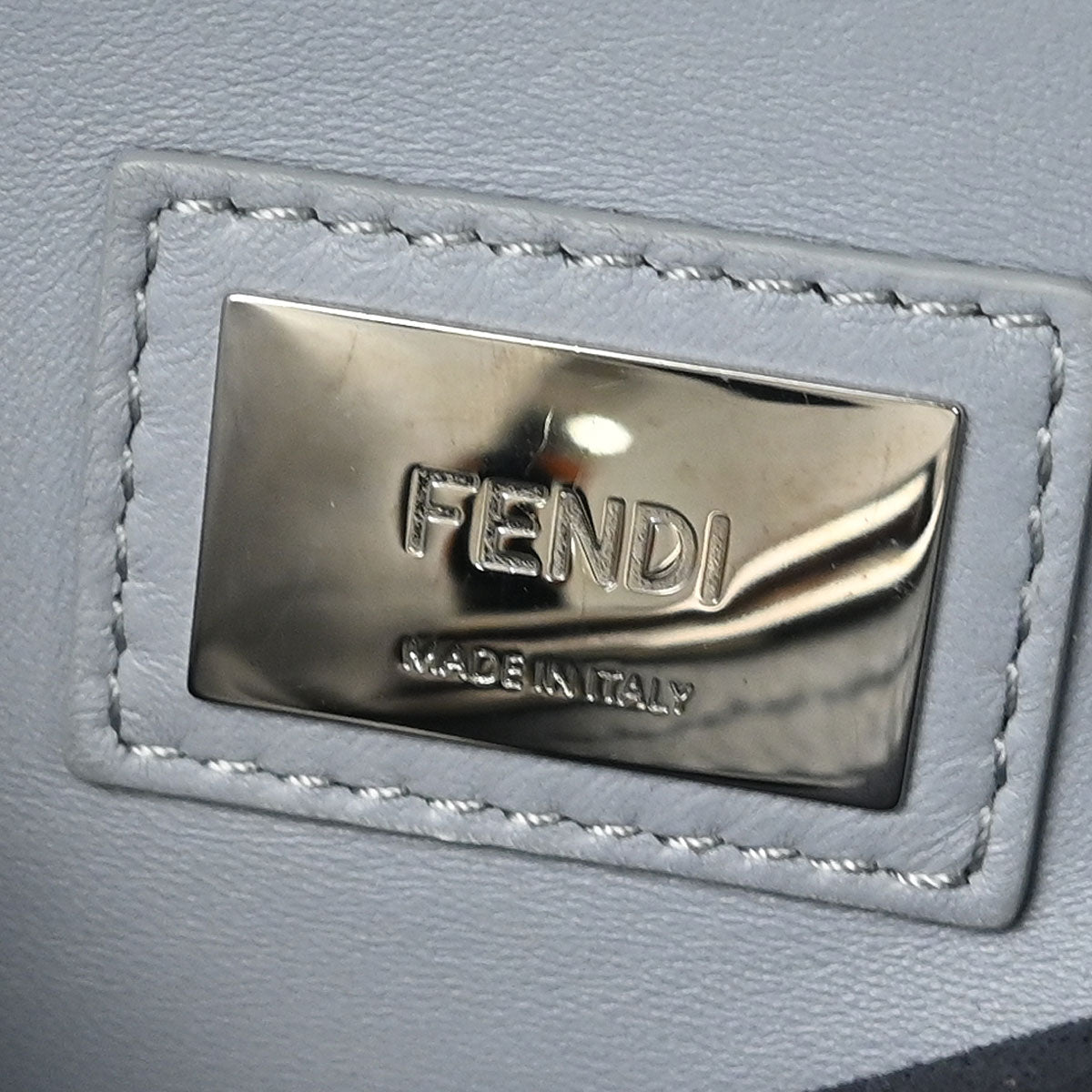 Fendi Black Leather Peekaboo 2way Shoulder Handbag