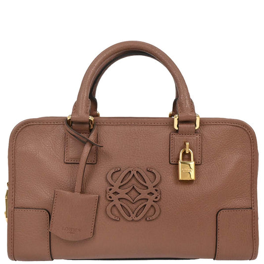 Loewe 2010 Brown Leather Amazona 28 Handbag
