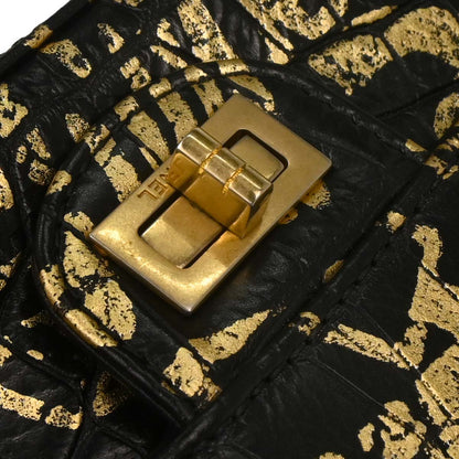 Chanel * 2019 Black Leather Mademoiselle Lock Shoulder Bag