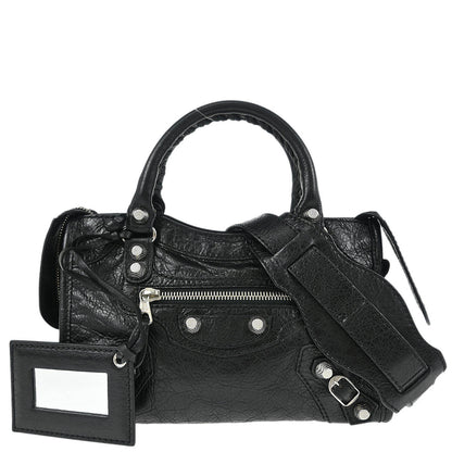 Balenciaga Black Mini City Handbag