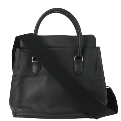 Hermes 2015 Black Swift Toolbox 26 2way Shoulder Handbag