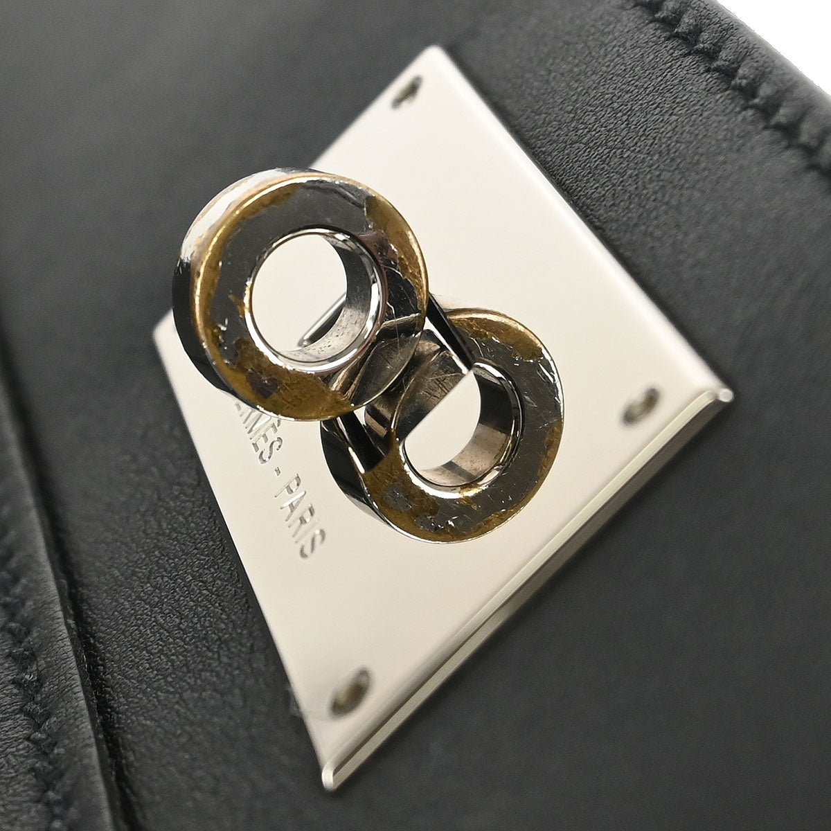 Hermes 2015 Black Swift Toolbox 26 2way Shoulder Handbag