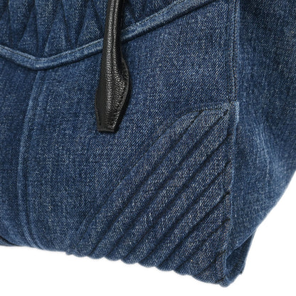 Miu Miu Blue Denim Biker 2way Shoulder Handbag