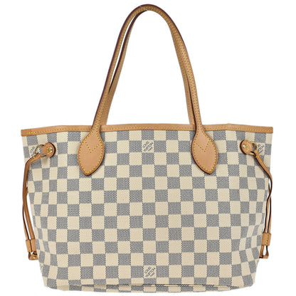 Louis Vuitton 2010 Damier Azur Neverfull PM Tote Handbag N51110