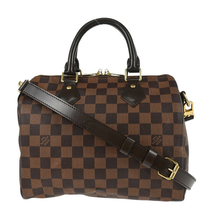 Louis Vuitton 2015 Damier Speedy Bandouliere 25 2way Shoulder Handbag N41181