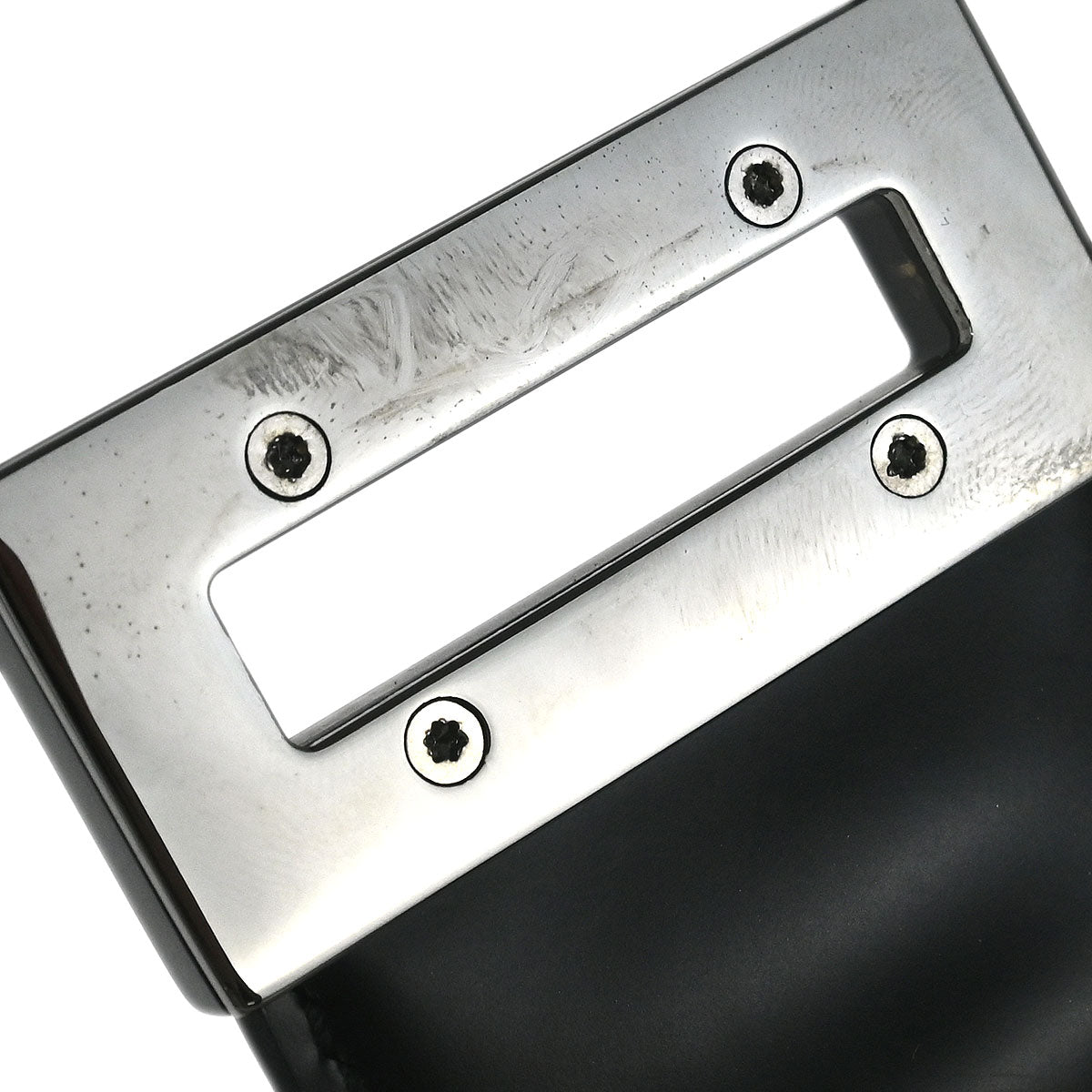 Salvatore Ferragamo Black Leather Gancini Handbag