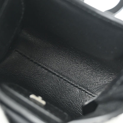 Salvatore Ferragamo Black Leather Gancini Handbag