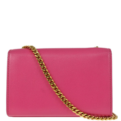 Saint Laurent Pink Leather Kate Shoulder Bag