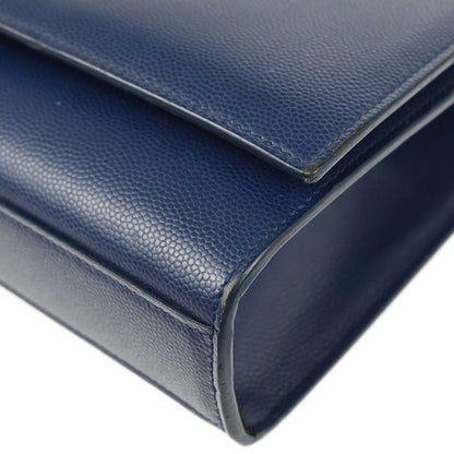 Saint Laurent Navy Leather Kate Shoulder Bag