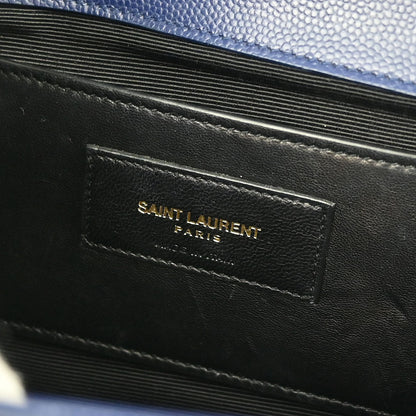 Saint Laurent Navy Leather Kate Shoulder Bag