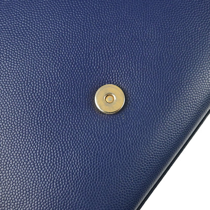 Saint Laurent Navy Leather Kate Shoulder Bag
