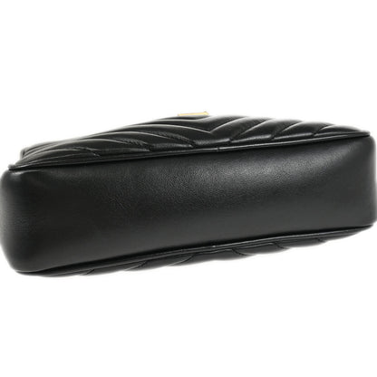 Saint Laurent Black Leather Lou Shoulder Camera Bag