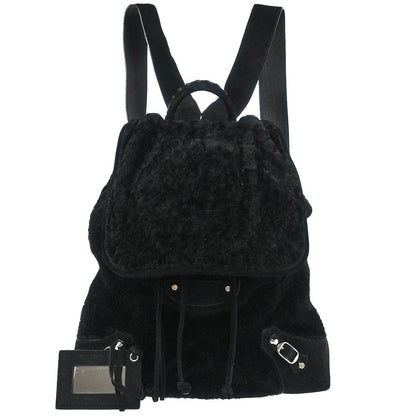 Balenciaga Black Suede Traveler Backpack