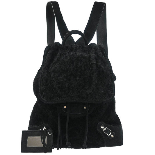 Balenciaga Black Suede Traveler Backpack