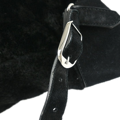 Balenciaga Black Suede Traveler Backpack