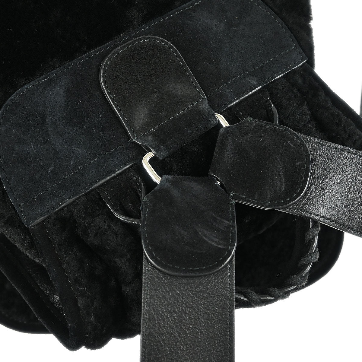 Balenciaga Black Suede Traveler Backpack