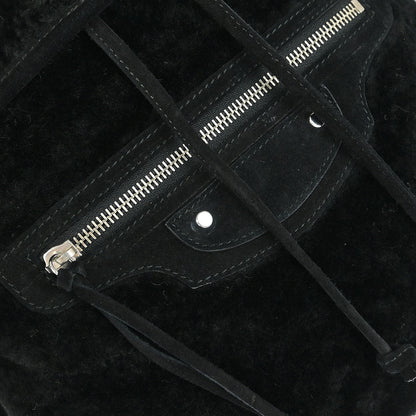 Balenciaga Black Suede Traveler Backpack