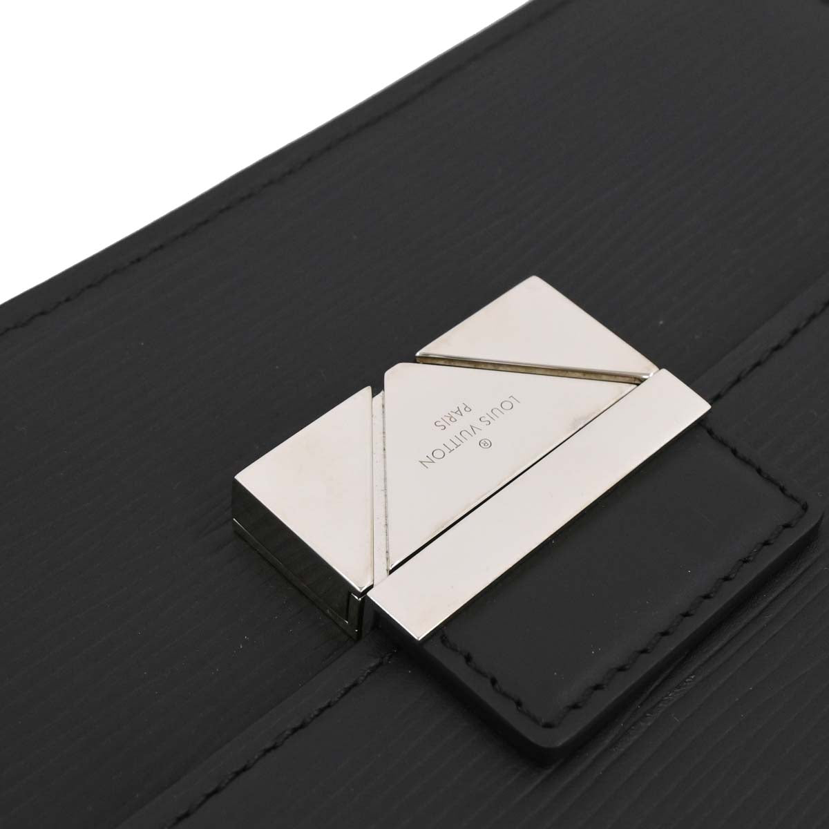 Louis Vuitton 2017 Black Epi Pochette Thames Clutch Bag M42742