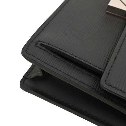 Louis Vuitton 2017 Black Epi Pochette Thames Clutch Bag M42742