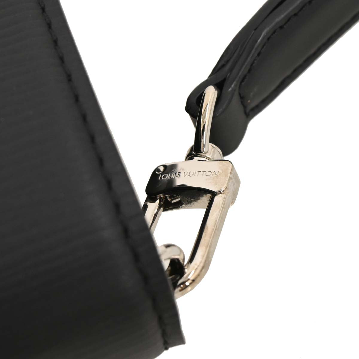 Louis Vuitton 2017 Black Epi Pochette Thames Clutch Bag M42742