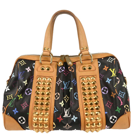 Louis Vuitton 2010 Black Multicolor Courtney MM Handbag M45642