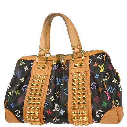 Louis Vuitton 2010 Black Multicolor Courtney MM Handbag M45642