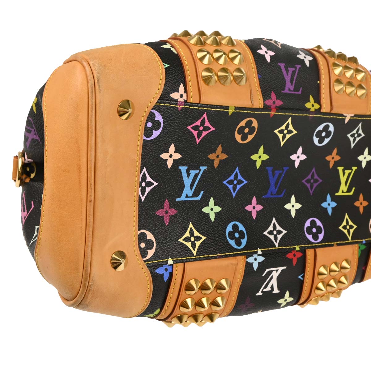 Louis Vuitton 2010 Black Multicolor Courtney MM Handbag M45642