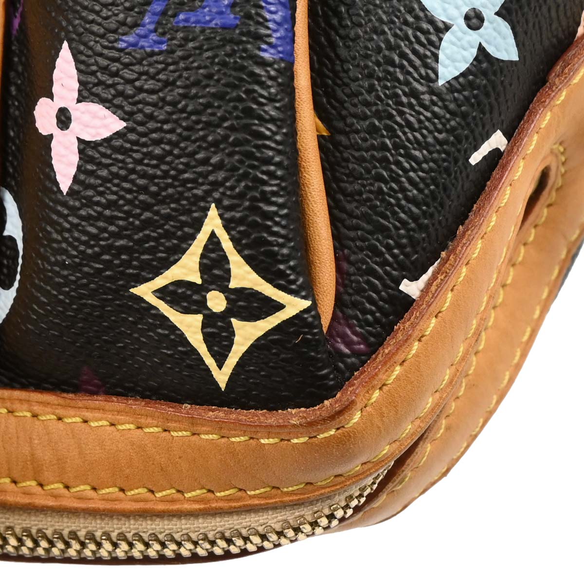 Louis Vuitton 2010 Black Multicolor Courtney MM Handbag M45642