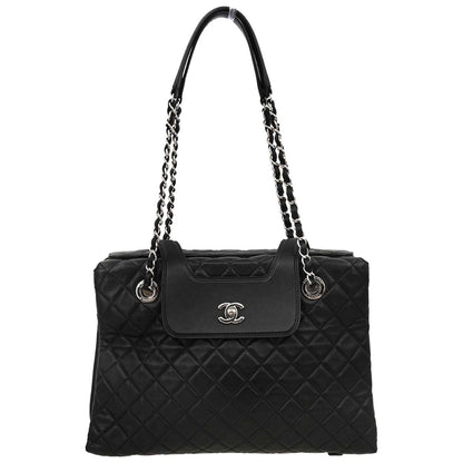 Chanel 2014-2015 Black Lambskin Tote Handbag
