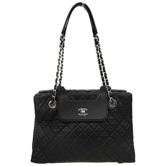 Chanel 2014-2015 Black Lambskin Tote Handbag