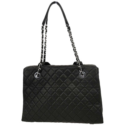 Chanel 2014-2015 Black Lambskin Tote Handbag