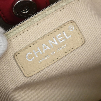 Chanel 2012-2013 Bordeaux Calfskin Hamptons Ultra Stitch Tote Chain Handbag