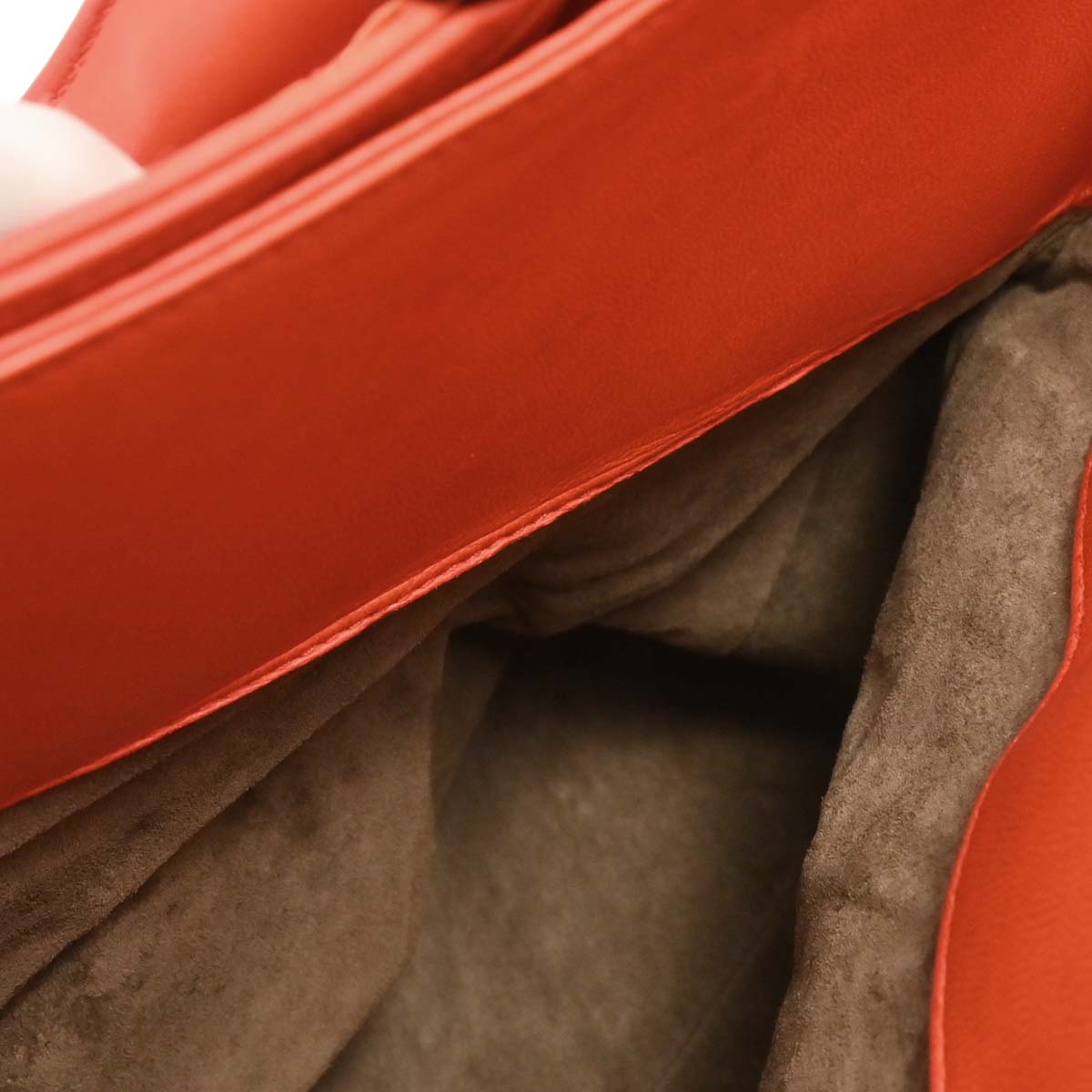 Bottega Veneta Vermilion Red Leather Intrecciato Tote Handbag