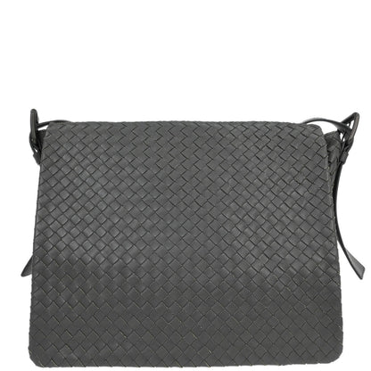 Bottega Veneta Gray Intrecciato Crossbody Shoulder Bag