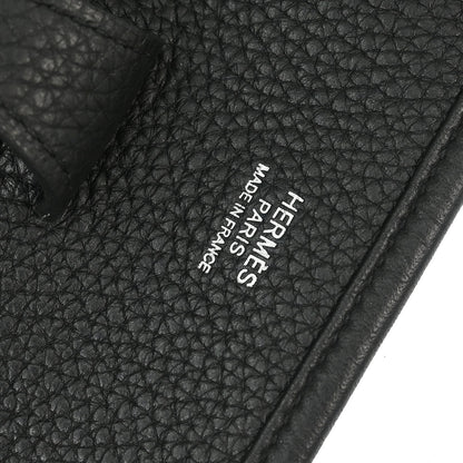 Hermes 2017 Black Taurillon Clemence Evelyne 3 29 PM Shoulder Bag