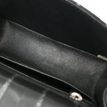 Chanel 2019 Black Calfskin Mademoiselle Lock Shoulder Bag