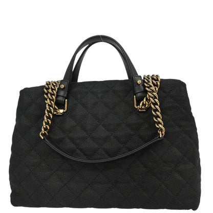 Chanel 2012-2013 Black Caviar 2way Shoulder Handbag