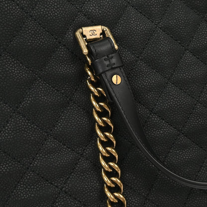 Chanel 2012-2013 Black Caviar 2way Shoulder Handbag
