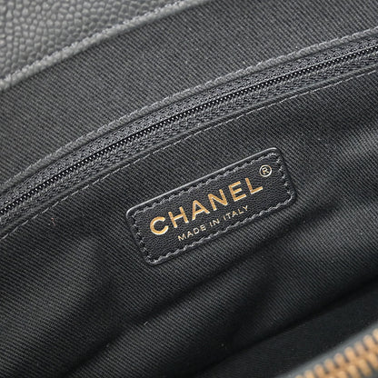 Chanel 2012-2013 Black Caviar 2way Shoulder Handbag