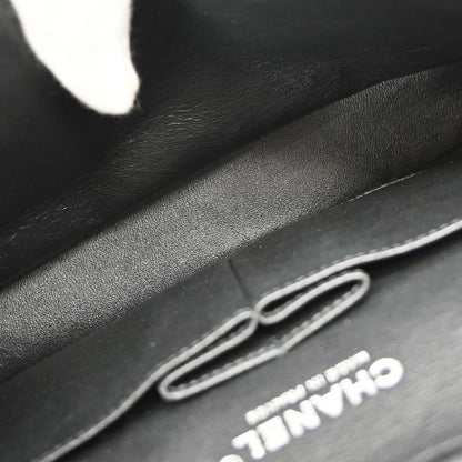 Chanel 2016-2017 Black Satin Airline Medium Classic Double Flap Shoulder Bag