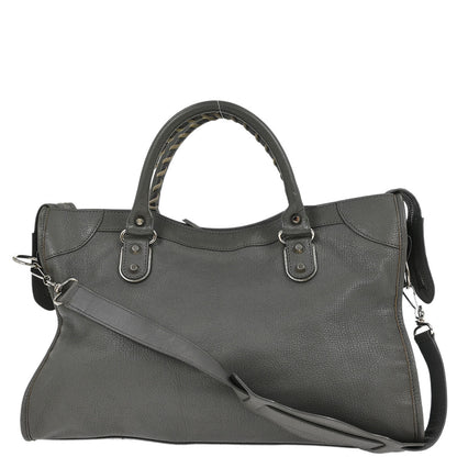 Balenciaga Gray Medium The City 2way Shoulder Handbag