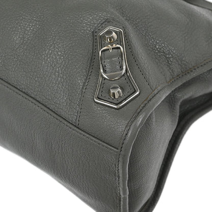 Balenciaga Gray Medium The City 2way Shoulder Handbag