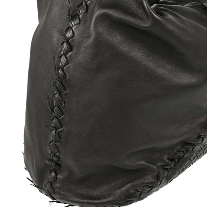 Bottega Veneta Black Intrecciato Tote Handbag