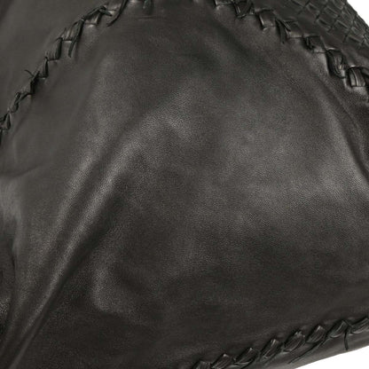 Bottega Veneta Black Intrecciato Tote Handbag