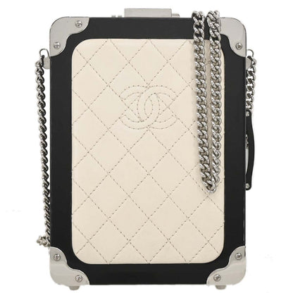 Chanel 2016-2017 Plexiglass Lambskin Evening In The Air Trolley Minaudiere Clutch